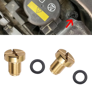 Machined Brass Bleeder Screw Secure and Leak Free Connection 17111712788 Water Drainage Screw Durable for E36 E39 E46