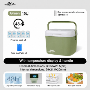 [SG STOCK]Outdoor Insulated Box 5L/15L/25L Refrigerated Box Household Portable Commercial Stall Plastic Car Fishing
