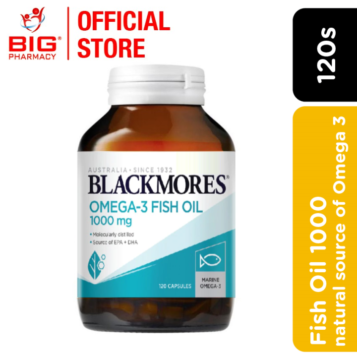 Blackmores Omega3 Fish Oil 1000MG 120s Lazada