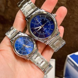 Watchhiend นาฬิกาข้อมือคู่รัก หน้าปัดมีสองขนาด 3040 มม. สายเลท ตัดสายได้ พร้อมกล่องคาสิโอ้แถมฟรี พร้อมส่งค่ะ