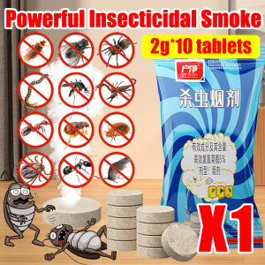BUY2 TAKE2 Insect Repellet Japan Smoke Repller Smoke Bomb Insect Killer Cockroaches Mosquitoes Flies Lice Fleas Mice Spiders and Other Insect Killers Strong Household Indoor Safe and Harmless Smoke Insecticide fly killer