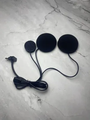 Microphone Mic Intercom Headset Bluetooth type C Speaker dan Mic Helm Fullface Helm Halfface Hard Mic / Soft Mic - Black