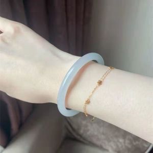 FA แฟชั่น อุปกรณ์เสริม Hanfu สุภาพสตรี สาว เครื่องประดับ เกาหลี เครื่องประดับแฟชั่น สร้อยข้อมือหิน กำไลข้อมือกริ๊ง สายรัดข้อมือผู้หญิง