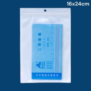 Clear White Translucent Zipper Bag Self Seal Ziplock Plastic Retail Packaging Pack Zip Lock Hang Hole Plastic Bag