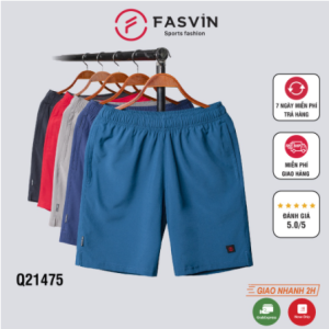 Quần đùi nam Fasvin Q25475.HN vải dù gió mềm mát tiện dụng tập thể thao hay mặc nhà