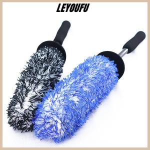 LEYOUFU Wheels Brush Car Wash Super Brush Microfiber Premium Non-Slip Handle Easy To Cleaning Rims Spokes Wheel Barrel Car Accessories
