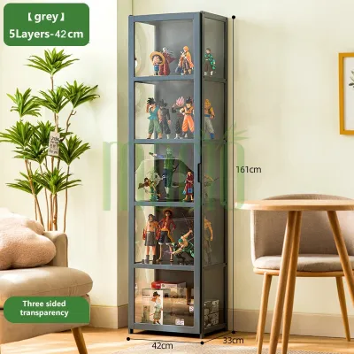 Display Cabinet Hand-Made Display Cabinet Model Toy Transparent Glass Acrylic Showcase Home Storage Cabinet Display Case 展示柜