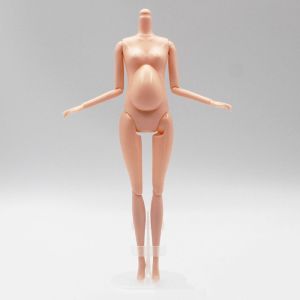 LILYGIRL Adjustable Big Belly Nude Doll Toys Without Head Removable DIY Movable Girl Dolls Move Doll Toys 11 Jointed Jointed Nude BJD Dolls Body Girl Toys