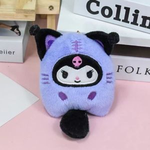 พวงกุญแจรูปสัตว์ Kuromi ของ Sanrio จี้ตุ๊กตา Kuromi My Melody Cinnamon Roll