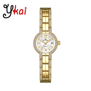 Ykai Hot Sale Fashion Women Watch Casual Stainless Steel Strap Quartz Waterproof Watches Ladies Elegant Diamond Rhinestone Wristwatch Gift For Women