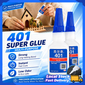 401 Adhesive Super Glue Fast Bonding Multi-Purpose Super Glue Quick Dry Liquid Glue for DIY Craft Repair