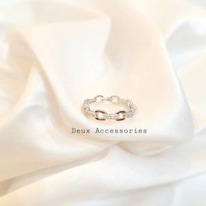 Deux - Cincin Wanita Premium Rante Mix Mata