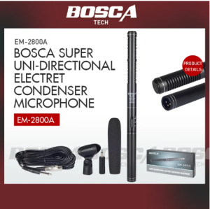 BOSCA EM-2800A Super Uni-Directional Electret Condenser Microphone For media interviews and Meeting
