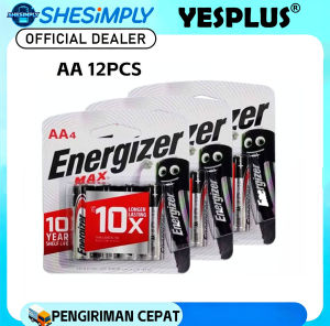 12Pcs Energizer MAX AA/AAA Alkaline Batteries 1.5V 1 AA isi 4 | AAA isi 4 Pcs - Murah Meriah