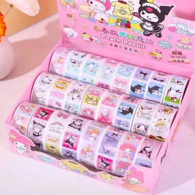 500pcs Sanrio DIY Tapes Label sticker Gift Box Cute Handbook Sealing Decoration