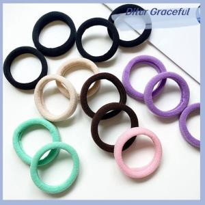 Ditur 20 cái hộp Đóng Hộp Vòng Khăn Đàn Hồi Cao Liền Mạch Đơn Giản Màu Sắc Rắn Tóc Vòng Đuôi Ngựa Chủ Tóc Dây Thừng Phụ Kiện Tóc