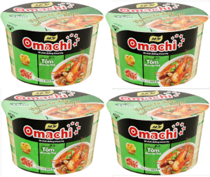 Mì tô ăn liền OMACHI tôm chua cay thái 91g