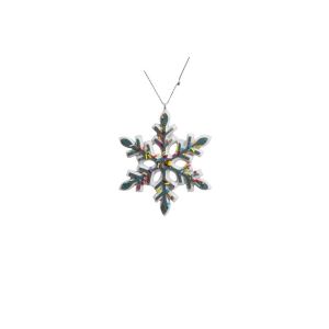 ILOIQD Snowflake Donut Christmas Tree Ornaments House Small Christmas Decoration Creative Hanging Resin Christmas Cottage Home