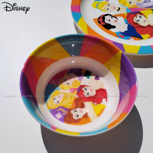 [𝓛𝓲𝓶𝓮𝓲.𝓢𝓽𝓸𝓻𝓮] Bộ ăn dặm chén tô ly đĩa muỗng nĩa nhựa melamine hình công chúa Princess cho bé gái trẻ em ( không hộp )