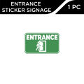 Dsign Entrance and Exit signages sticker 10X6"inches l waterproof l scratchproof, wall sticker.. 