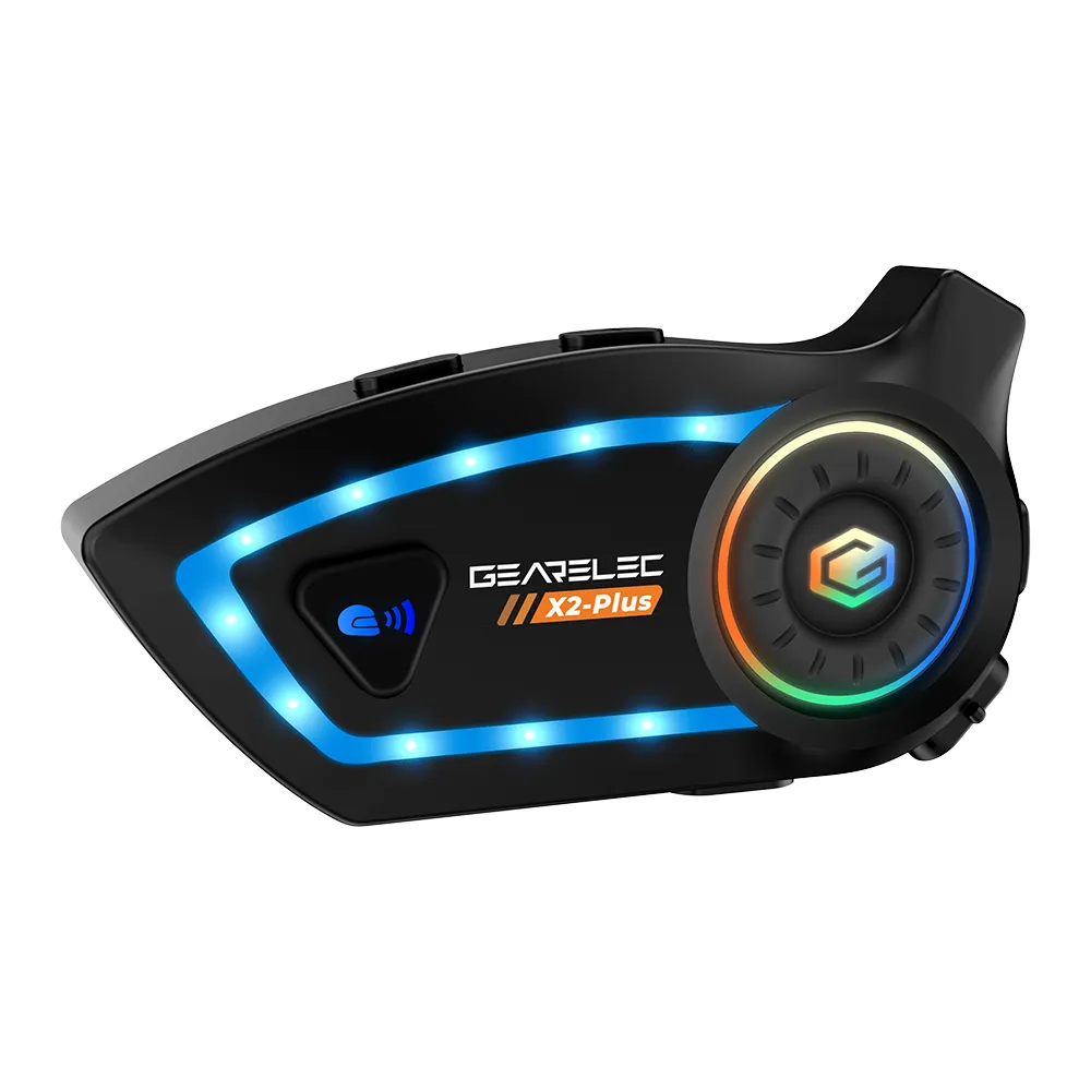 GEARELEC X2-Plus บลูทูธติดหมวก บลูทูธ5.3 กันน้ำIP67 intercom CVC&DSP ลดเสียงรบกวนอัจฉริยะ แบ่งปันเพลง เอฟเฟกต์เสียงไฮไฟ