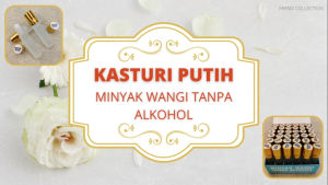 Kasturi Putih 8ml - Minyak Wangi Tanpa Alkohol (Bulk Sale)