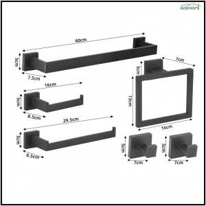 [SG Seller]Heavy Duty Wall Mount Towel Bar Stainless Steel Anti-Corrosion Towel Rack Bathroom Storage Accessory