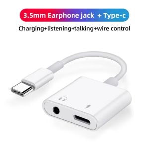 Type C Adapter For Samsung Galaxy S22 S21 FE Note 20 Ultra Note10 + USB C to 3 5 Jack Audio Charger Splitter DAC Typec Converter
