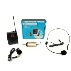 Mic Wireless Sennheiser BT839 BT 839 Headset + Clip On Mic Connectivity Uhf Mic Types Headset Microphone Body Pack Headset - Lazada | Lazada Indonesia