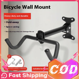 Bicycle Wall Mount - Heavy-duty and durable - Fold-away - Space-saving Suitable for mountain bikes / road bikes / bicycles