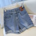 hot pants jeans wanita celana denim korean style jumbo short pants kekinian bigsize cewek fashion. 