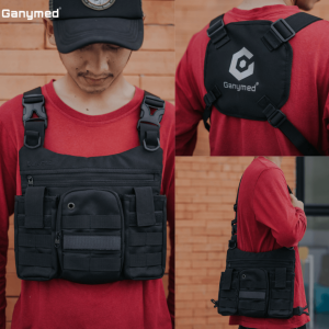 GANYMED Chest Bag Bitguard Tas Pelindung Dada Rig Rompi Motor Biker Protector Premium Multifungsi
