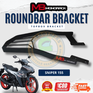 MB Monorack Bracket for (YAMAHA MOTORS) Round Bar Topbox Bracket for Motorcyle