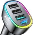 Car Charger USB C Adapter 45W 4-Port USBC Car Charger for iPhone 16 Fast Charging. 