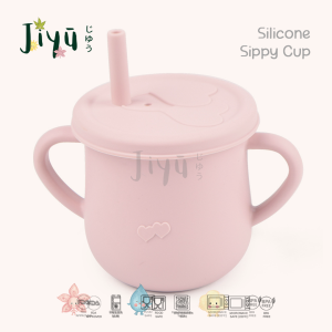 JIYU [JB-013] Silicone Sippy cup  / Gelas Sippy Silikon BPA FREE