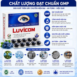 Viên Uống Bổ Mắt Luvicom 60 Viên Nang Mềm | Hỗ Trợ Bảo Vệ Mắt Mỏi Mắt Tăng Cường Thị Lực Lutein