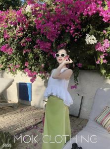 Set áo bồng kết hợp chân váy lụa màu sắc tươi tắn 2 gam màu tươi trẻ đi biển đi tiệc sang trọng phù hợp mọi nơi