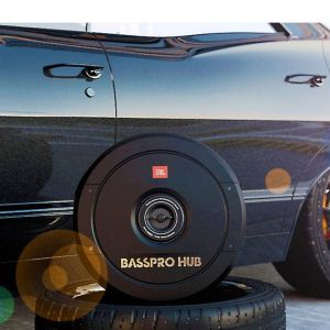 JBL Basspro Hub | High Performance 11" Inch Spare Tire Active Powered Subwoofer