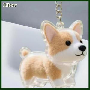 Fitow Dog Shape Pet Hair Storage Box Transparent DIY Handmade Pet Hair Keychain Backpack Decor Accessories Souvenir Collection Gift