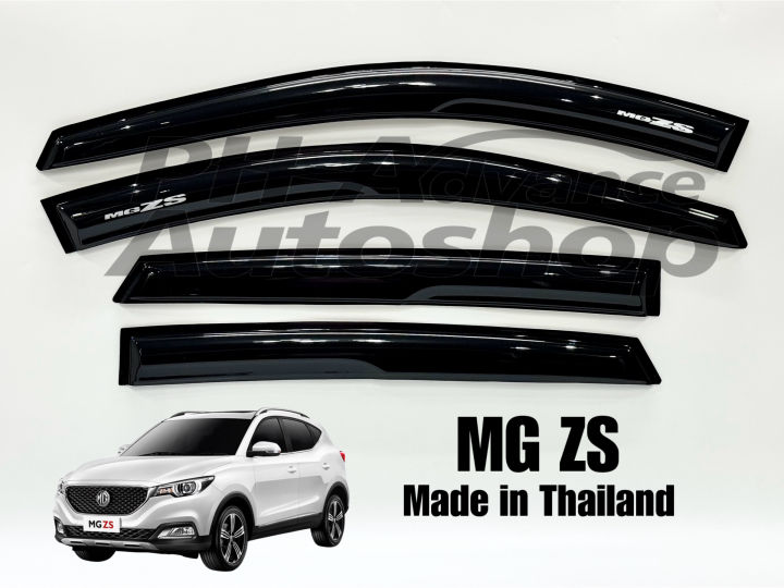 Garnitures De Montant De Fenêtre Pour MG ZS (2017-2023) - Lot De 6, Noir, Sans Perçage