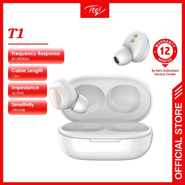 Itel Wireless Earphone itel KT1 White Lazada PH