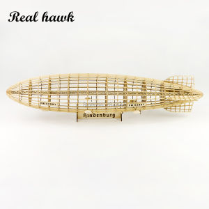 Real Hawk VS32 LZ-129 Hindenburg Zeppelin 1:408 600mm Balsa Wood Static Model Building Kit DIY
