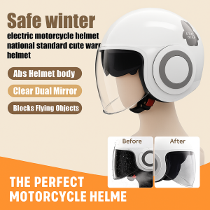 Universal Electric Motorcycle Helmet for All Seasons  Suitable for All Ages  Men and Women  Adult  HD Anti-fog  Safety  Blocks Flying Objects