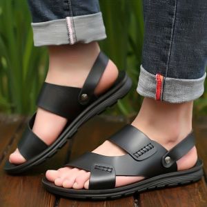 SANDAL KULIT TERLARIS DESAIN MODERN ELEGAN KUALITAS PREMIUM KEKINIAN 2025 DF53