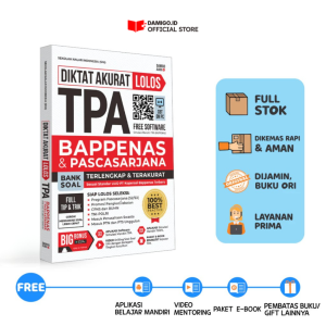 CETAKAN TERBARU-BUKU TPA BEST SELLER-Diktat Akurat Lolos TPA Bappenas & Pascasarjana Terlengkap & Terakurat