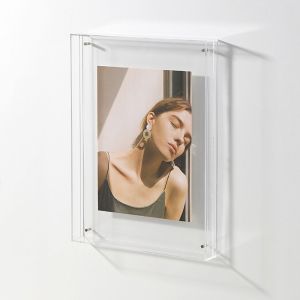 HPVDBP Acrylic Transparent Acrylic Photo Frame Thickened Transparent Picture Frame Ornaments Display Frame Rectangle Colorful Square Photo Frame Poster Painting Hall