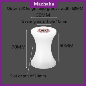 Mazhaha 1Pcs Nylon U-groove Bearing Roller Track Wheel Guide Roller Support Roller Door Window Sliding Door Mechanical Pulley