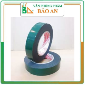 ( Combo 3 cuộn ) Băng Dính 2 Mặt Xốp Xanh Đen  cỡ 2cm