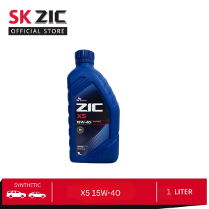 SK ZIC X5 15W-40 1 Liter API SN Plus Synthetic Engine Oil with VHVI Technology