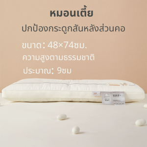 【YOU】 หมอน หมอนสุขภาพ แก้ปวดคอ บ่า ไหล่ หมอนยางพารา นอนหลับสบาย สัมผัสนุ่ม 3D ลดการนอนกรน ป้องกันไรฝุ่น